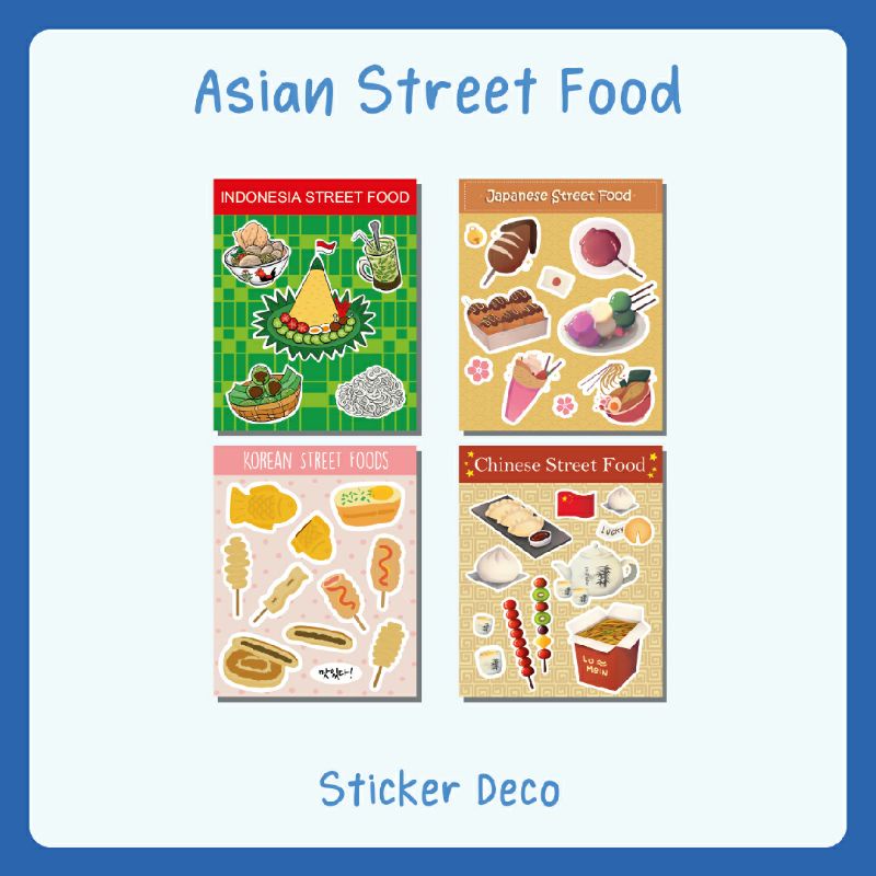 

[ WIFI ] Street Foods Sticker Deco