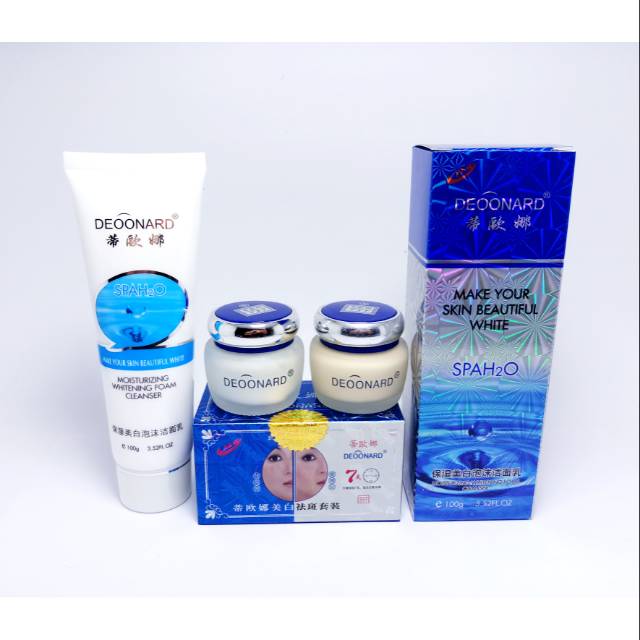 PAKET CREAM DEOONARD SET SIANG &amp; MALAM + CLEANSER