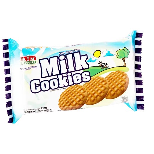 

Aim Biskuits Milk Cookies 250gr