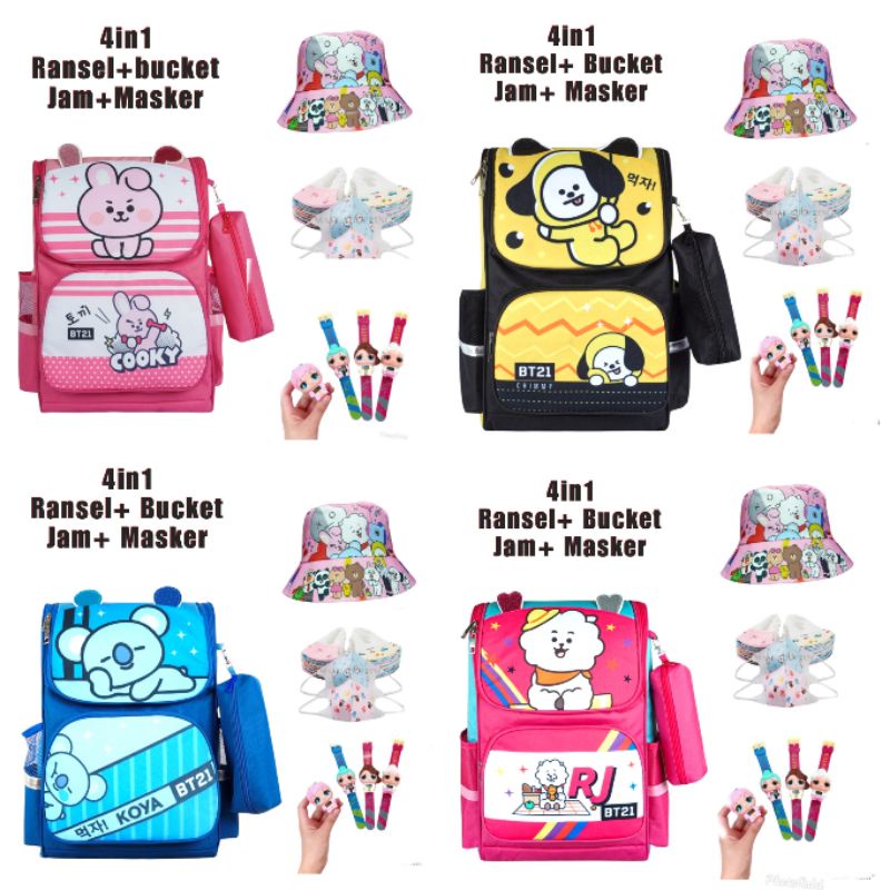 Tas ransel anak sekolah SD motif bt21