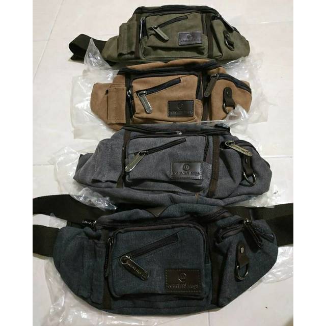 TAS PINGGANG BAHU COWOK AK858 ORI IMPORT