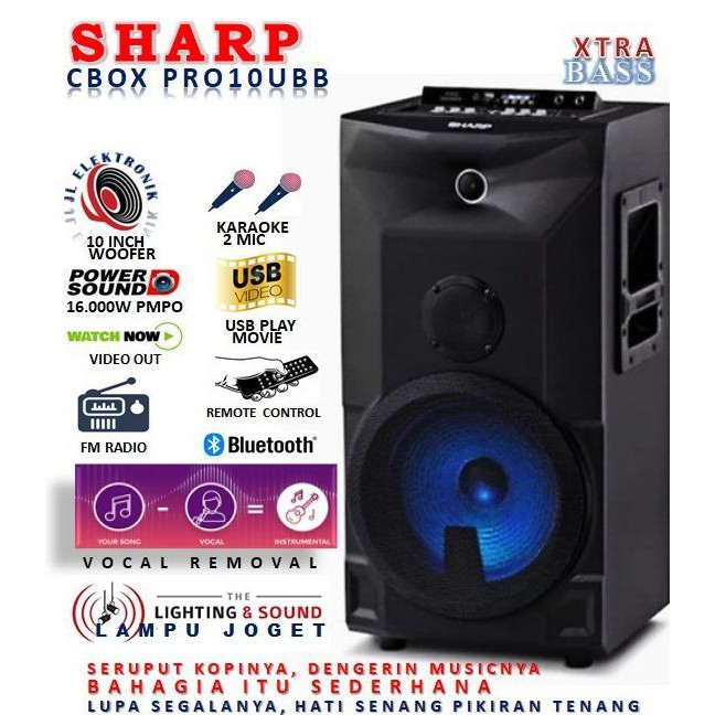 Sharp Speaker Aktif Cbox Pro10Ubb Malikanufa