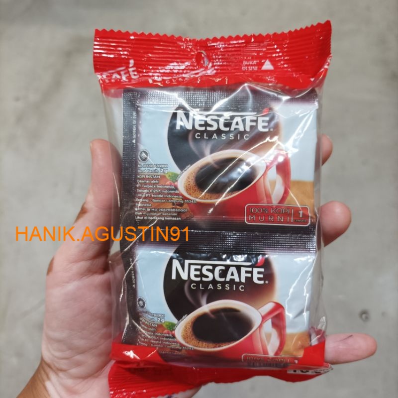 Jual Nescafe Classic 2gr 1 Renteng Isi 10 Sachet Nescafe Kopi Classic 2gr Shopee Indonesia 2626