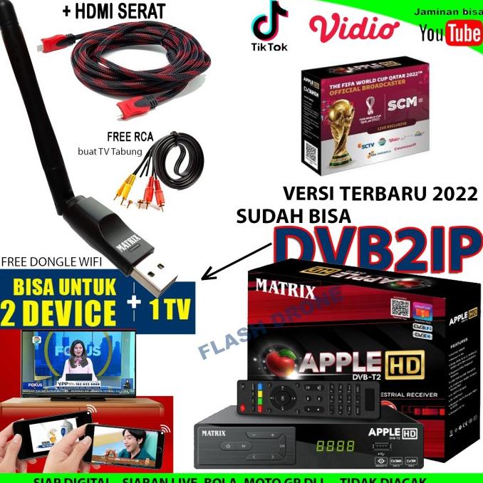 SET TOP BOX + DONGLE WIFI + HDMI - MATRIX TV DIGITAL YOUTUBE IPTV DLL