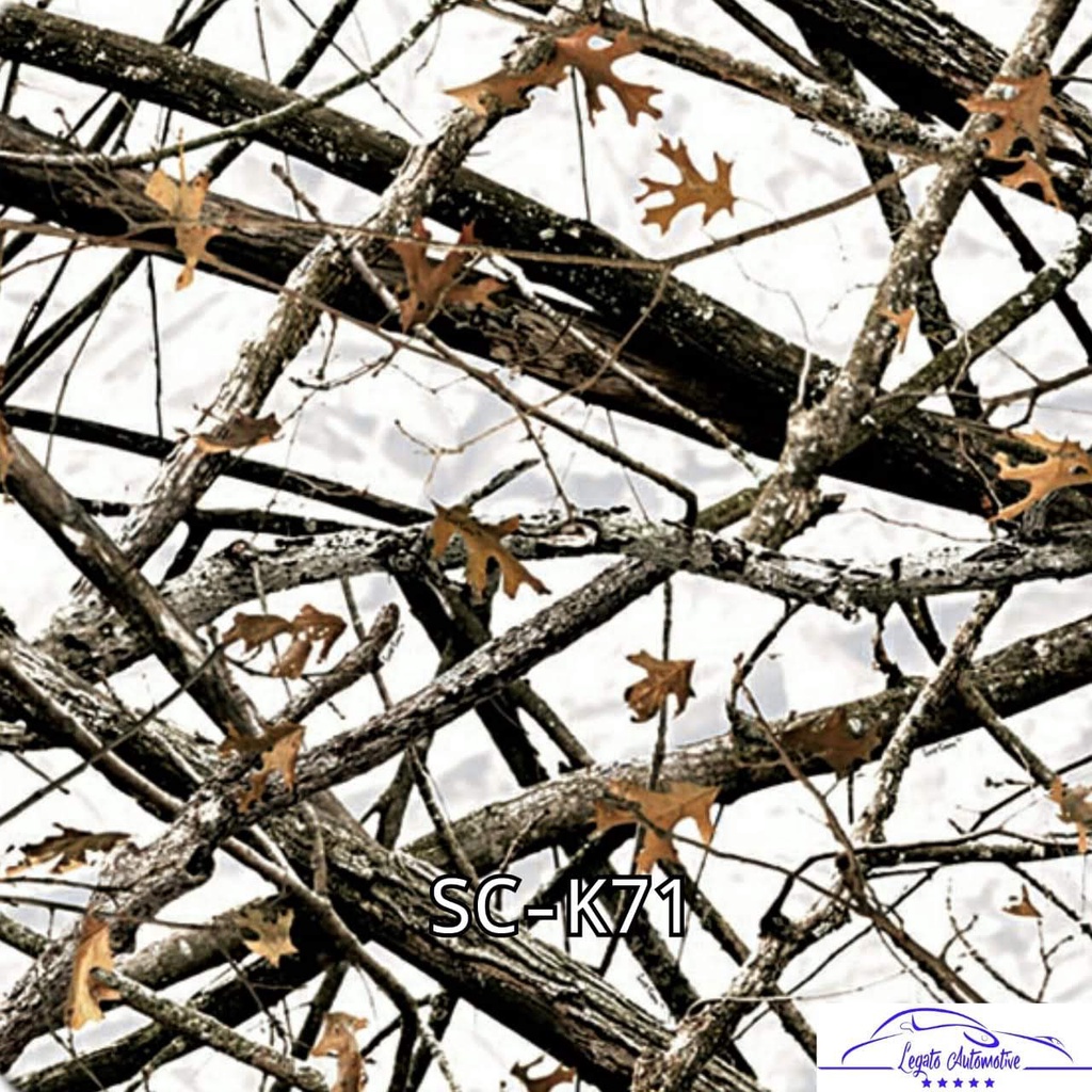 READY SC-K71 Film Water Transfer Printing WTP Carbon Celup Murah Motif Kamuflase Camo Kamo Ranting K