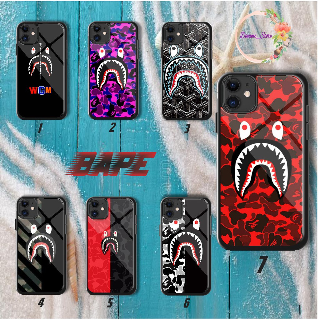 Hardcase 2D glossy BAPE OPPO A83 2020 A71 A91 RENO 3 F15 Z 2 2F/2Z 3 F15 4 K3 K5 PRO DST2023