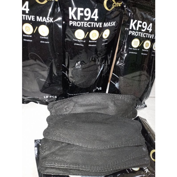 C care Masker kf94 1pack isi10 pcs warna hitam