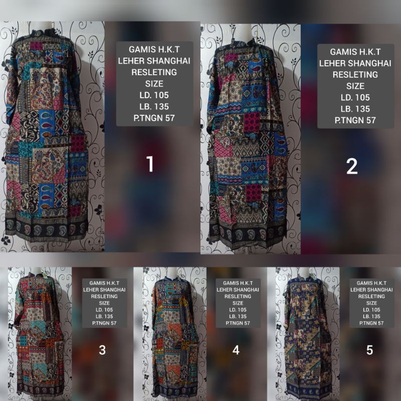 Gamis Batik Merk HKT