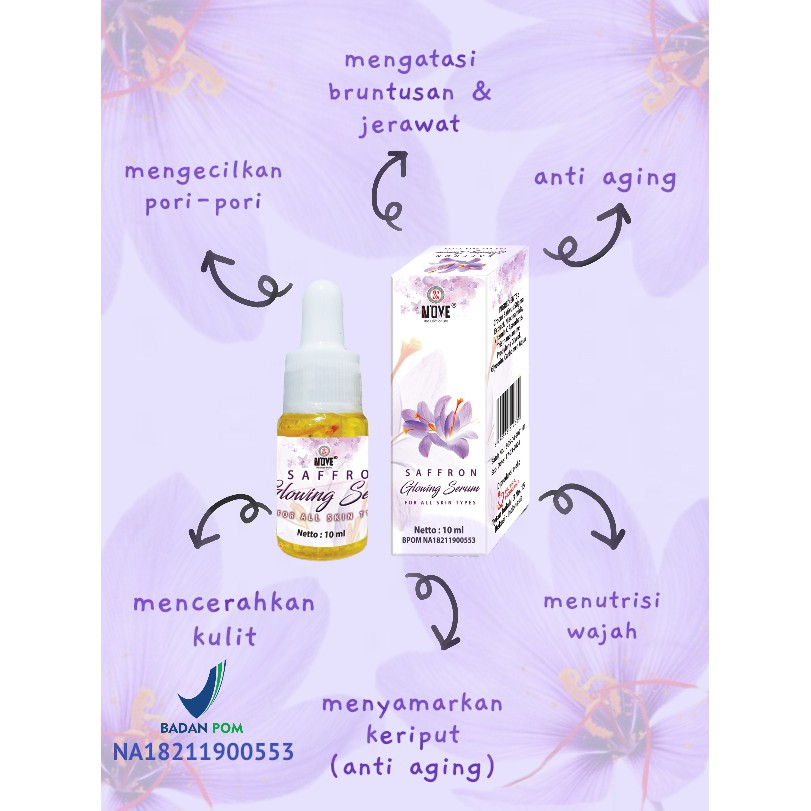 NOVE SERUM GLOWING SAFRRON BPOM 10ML