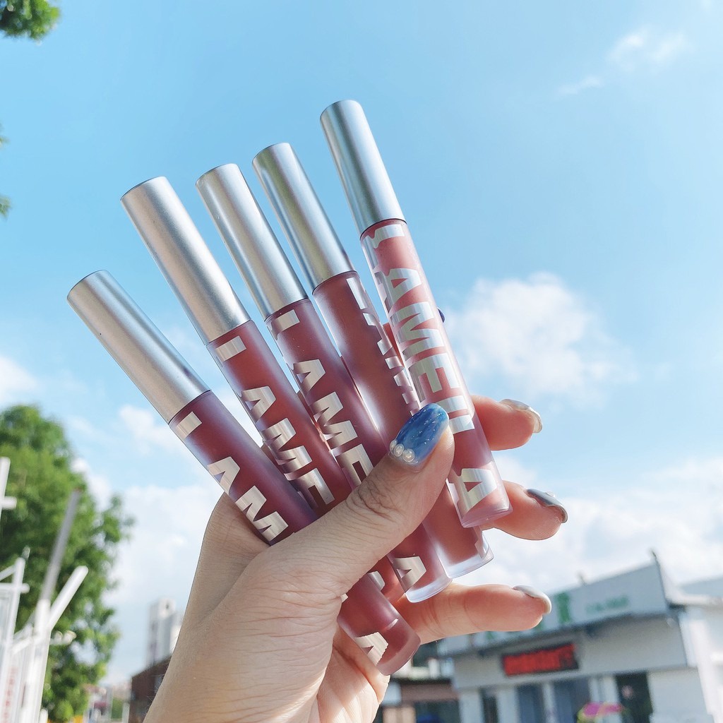 Lameila Lip Glaze Matte High Quality Lipstick Korea - Lipstik/Lip Gloss Waterproof dan Tahan Lama 2028