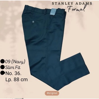Jual Stanley Adams. Celana Formal pria.no 36 Slimfit. Navy. | Shopee