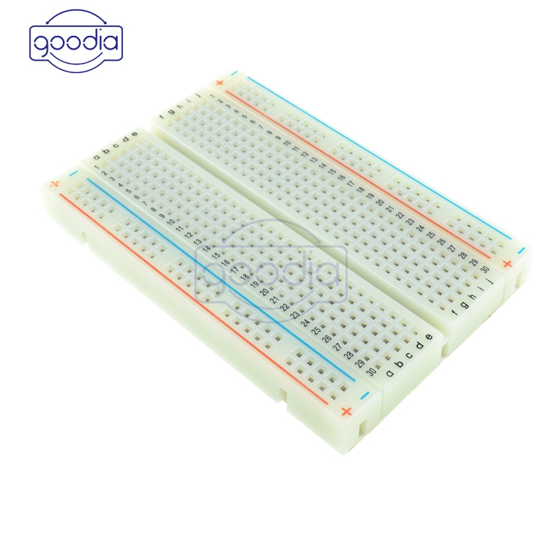 ღ[HOT SALE]ღ Mini Solderless Breadboard 400 Contacts Tie-points Available ModuleMe