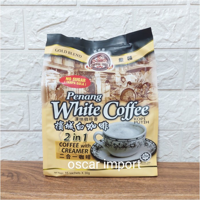 

PENANG NO SUGAR ADDED WHITE COFFEE ISI 15
