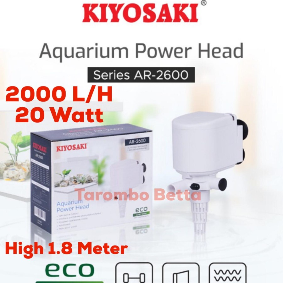 KIYOSAKI AR 2600 - Power Head Pompa Filter Air Celup Aquarium AR2600