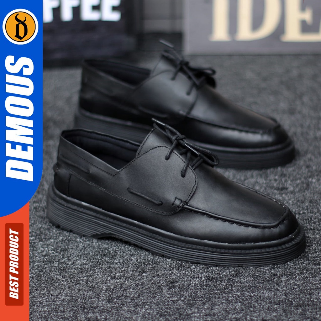 DEMOUS Fran - Sepatu Formal Pantofel Zapato Hitam Kerja Pria