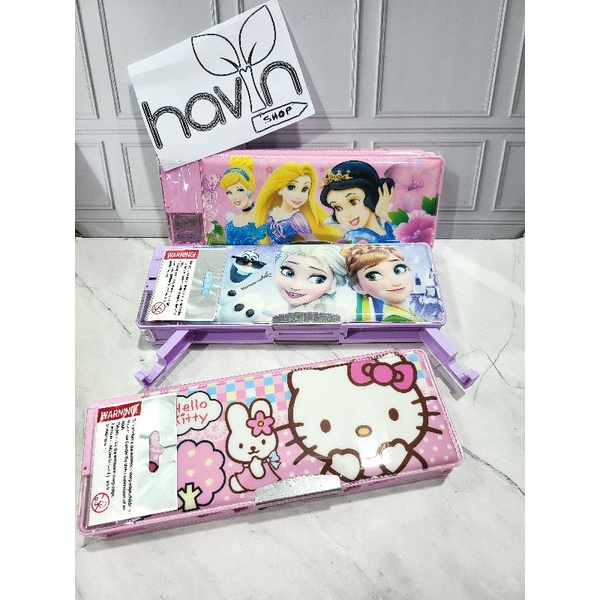 kotak pensil BTS BT21/pencil case/tempat pensil MAGNET BTS/plastik BTS-MAG StandBook Cewe