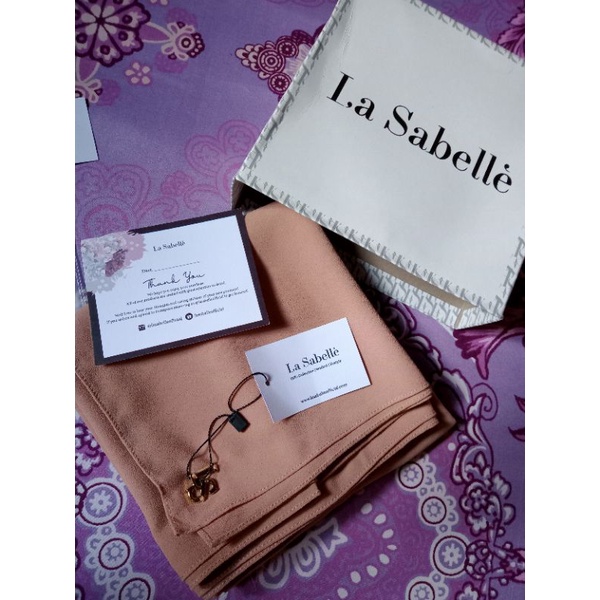 pashmina dusty coklat by la sabelle