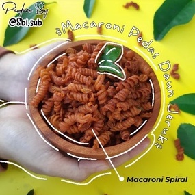 

Makaroni Spiral Pedas Daun Jeruk