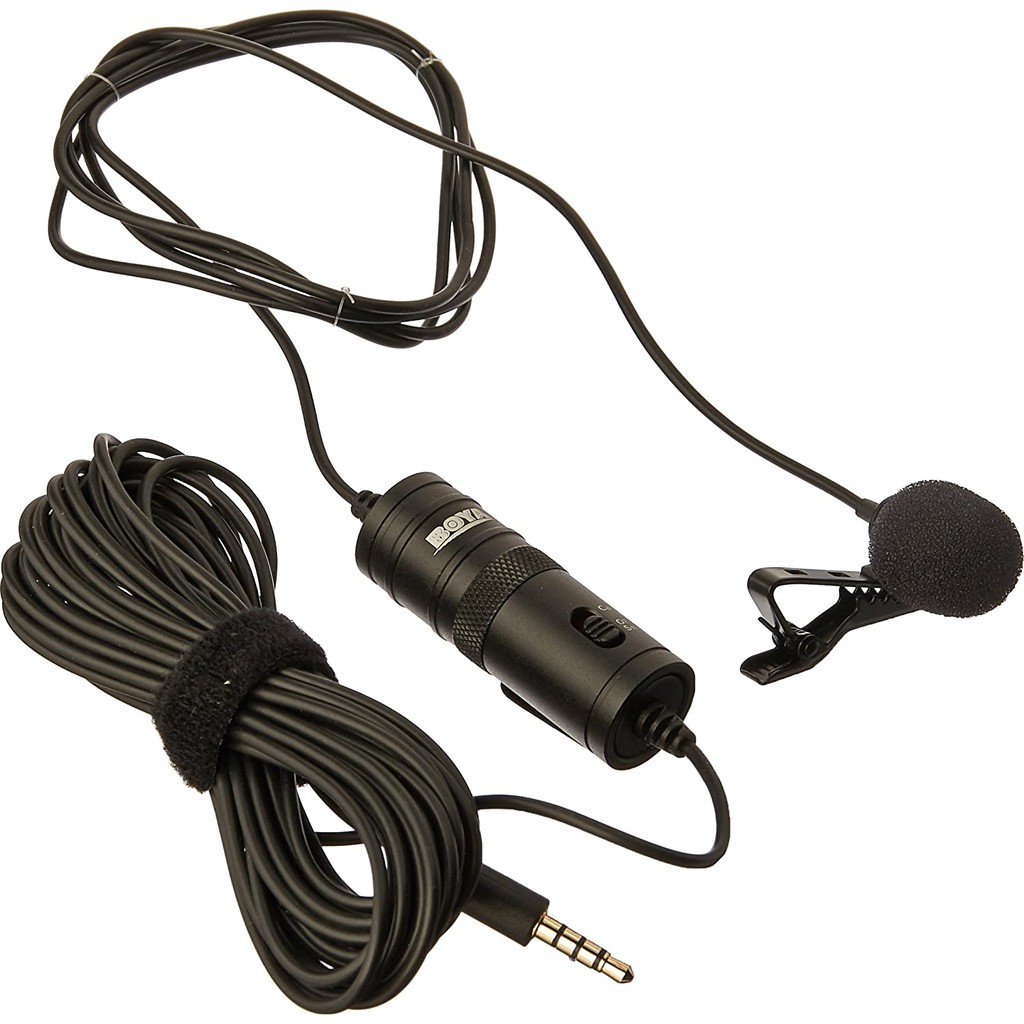 Mic Clip On Boya BY-M1 Lavalier Microphone Handphone YouTuber Recorder Shooting Recording Voice
