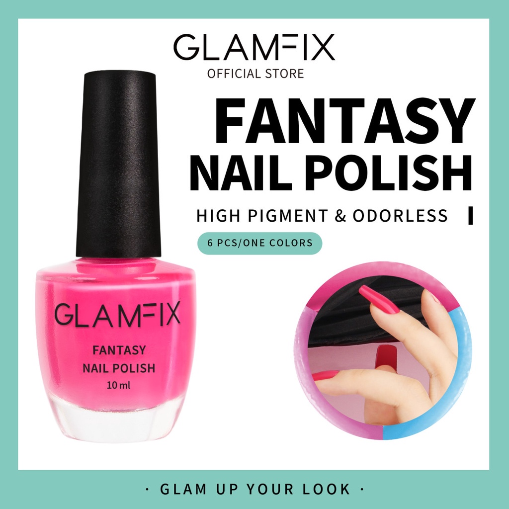 GLAMFIX Fantasy Nail Polish Kutek Cat Kuku | GLAM FIX Alat Kecantikan Makeup by YOU