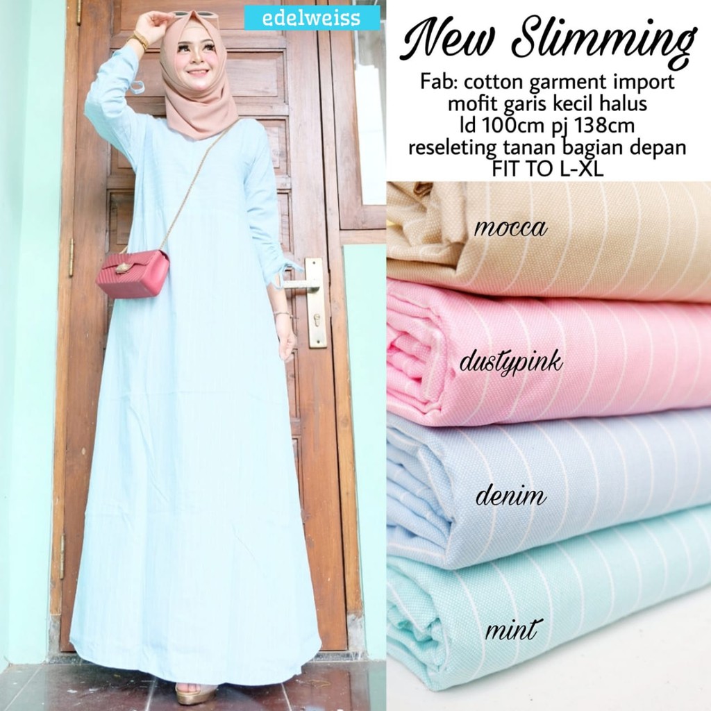 DRESS GAMIS COTTON GARMENT NEW SLIMING BY EDELWEIS