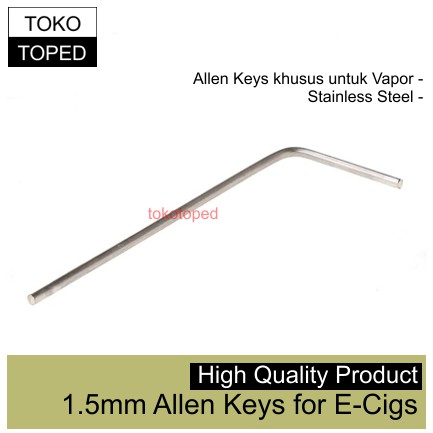 Allen Key 1.5mm for Vapor | kunci L 1,5 rda vaporizer rta | 110015