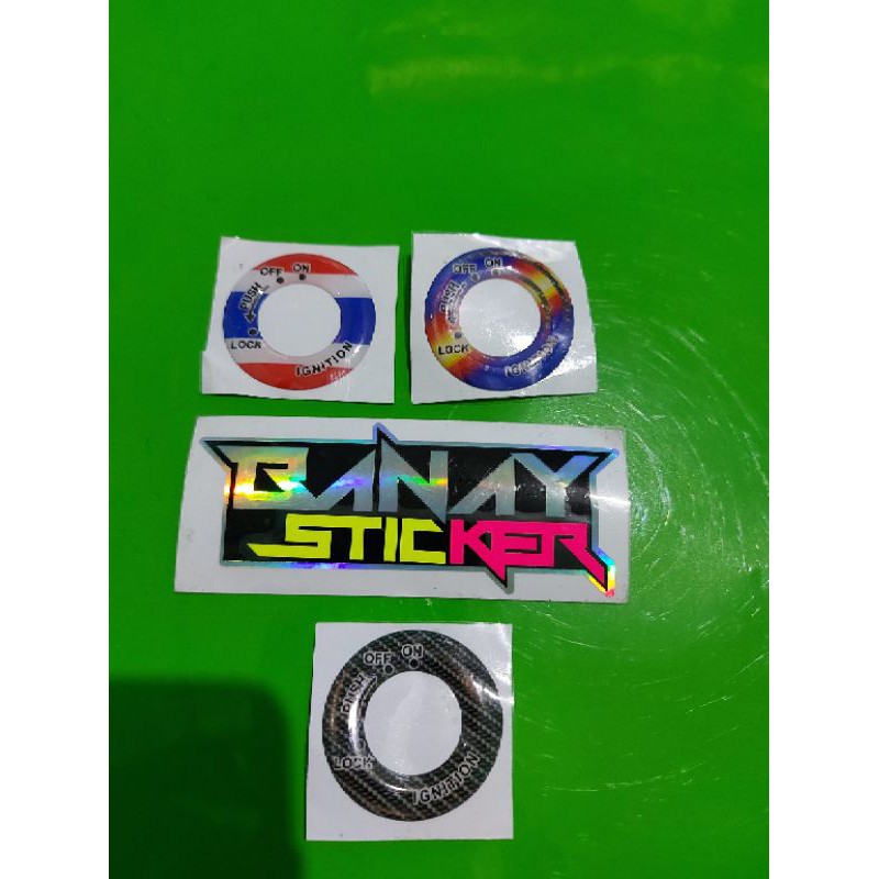 STICKER EMBLEM COVER KONTAK YAMAHA MIO TIMBUL