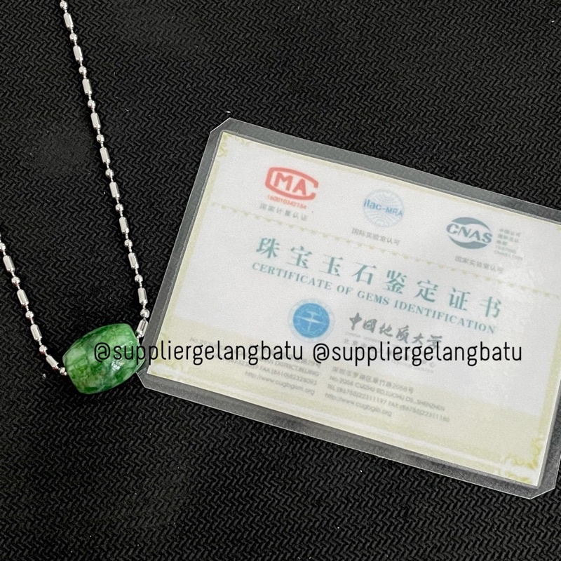 LIONTIN KALUNG GIOK ASLI TIONGKOK BERSERTIFIKAT NOMOR SERI