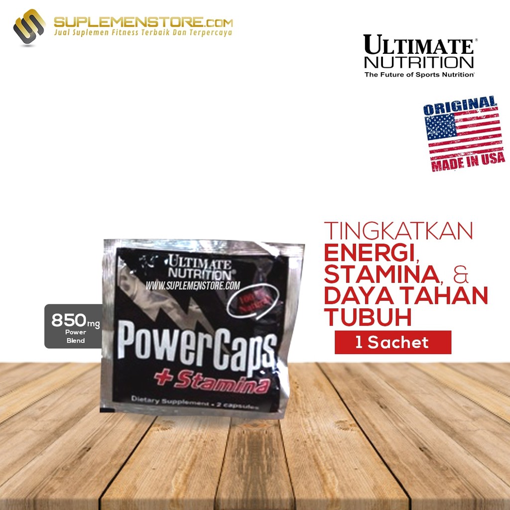 Ultimate Nutrition Power Caps Eceran 1 Sachet