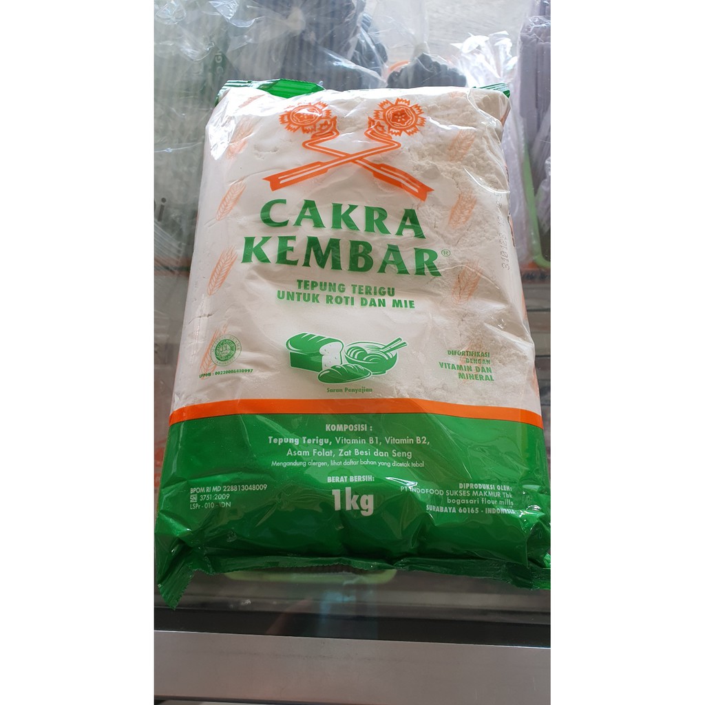 

Tepung Terigu Cakra Kembar kemasan 1kg