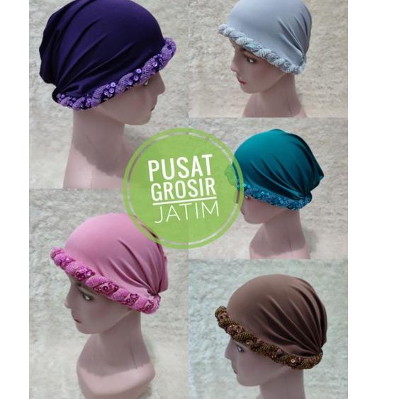 [PRODUK YC9Z8] Kerpus hijab beanies turban ciput haji nenek polos songkok kupluk fashion emak TZE