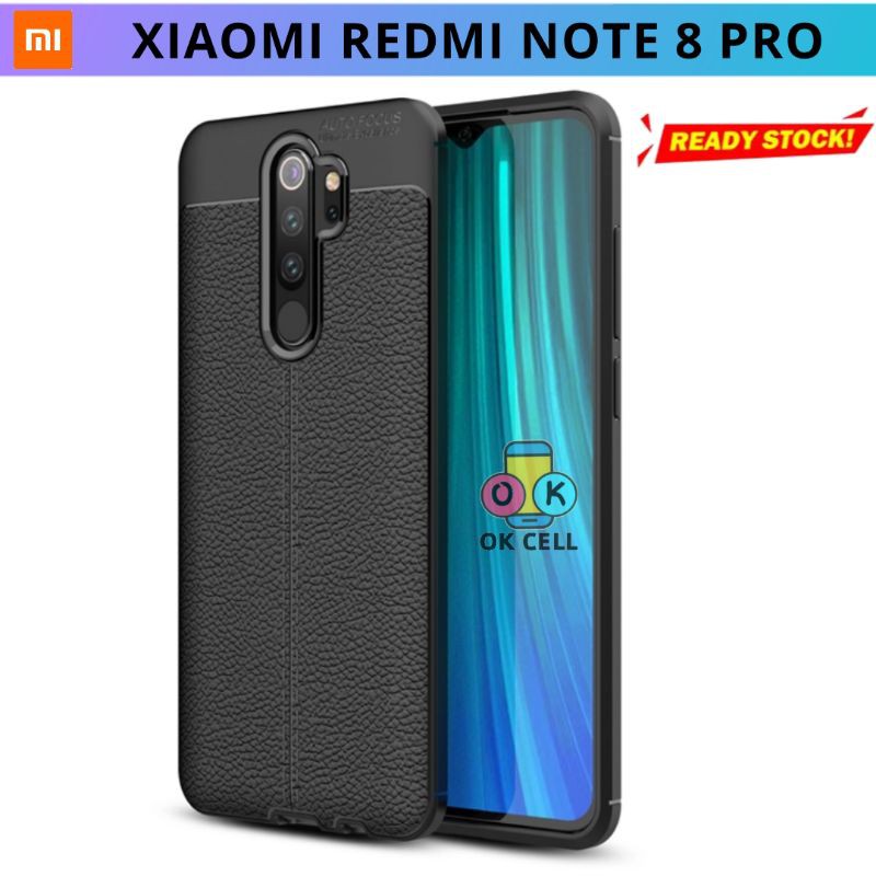 Softcase Xiaomi Redmi Note 8 Pro - Case Leather Redmi Note 8Pro Casing Silicon Autofocus TPU Slim