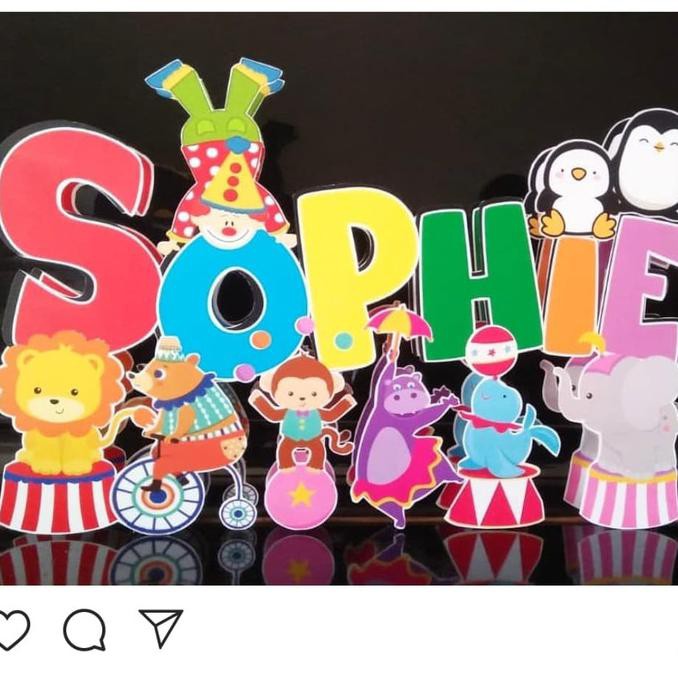 Circus Theme Sirkus Table Decor Ulang Tahun Anak Terbaru