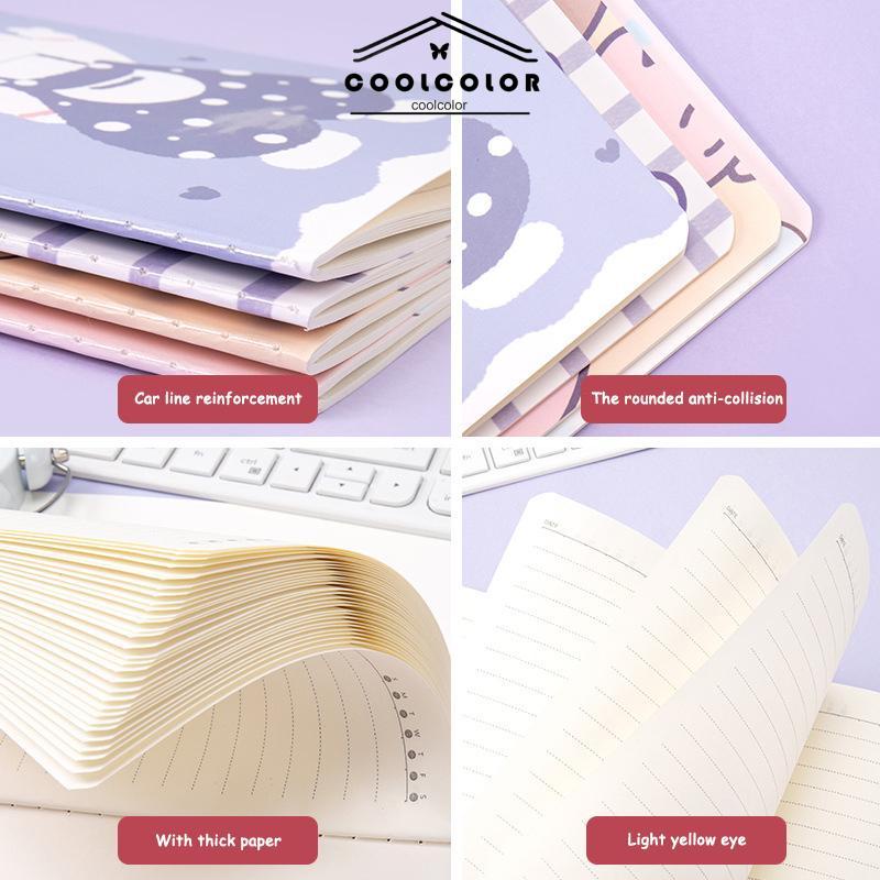 COD❤️Kreatif A5 Notebook Lucu Alat Tulis Siswa Kantor Notepad Perlengkapan Kantor Buku Tulis Baca Impor Dari Korea Selatan Murah