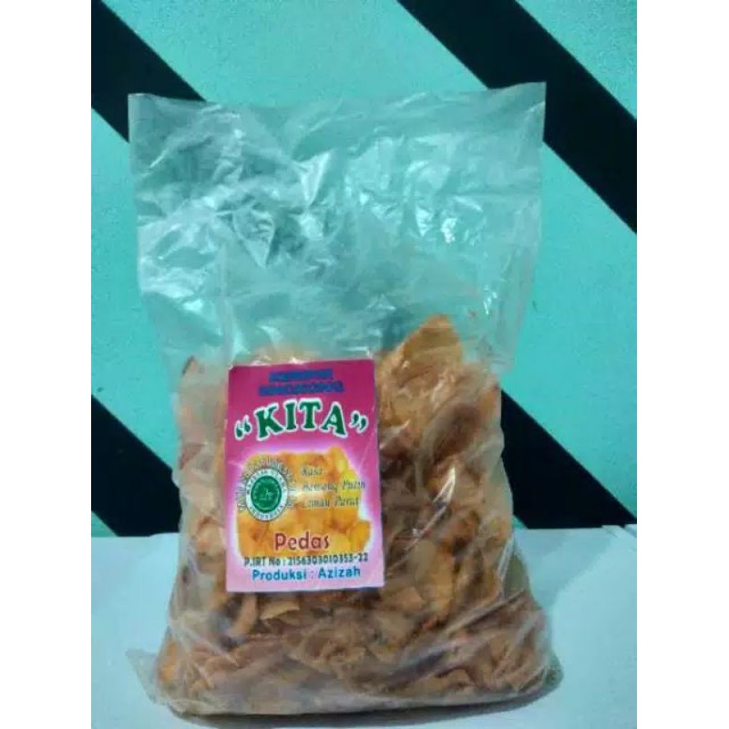 Cemilan keripik kita | singkong | makanan ringan - sneck - jajanan - kripik - pedas - asin - kiloan