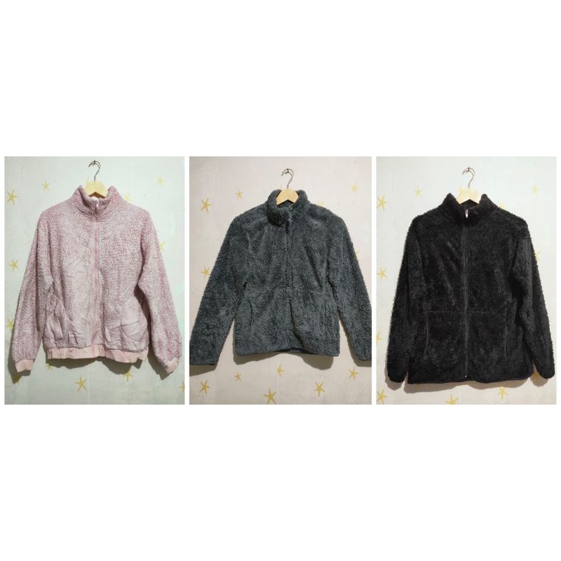 preloved sweater fuzzy / jaket fuzzy / jaket branded