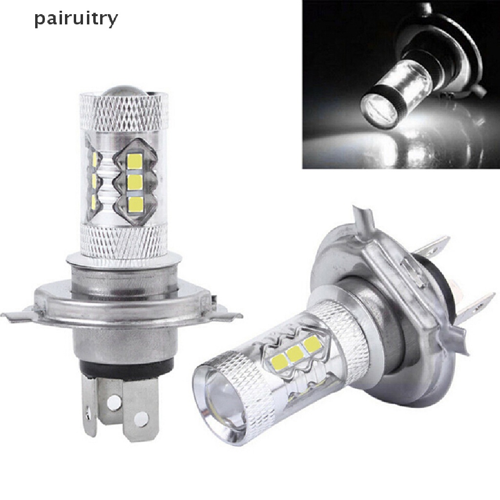 Prt 1Pc Lampu Kabut Depan LED H4 9003 80W Hi / Lo 90W Warna Putih PRT