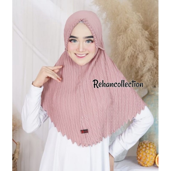 BERGO PLISKET KCB PADI / BERGO LIPIT / BERGO PLISKET / MARYAM PLISKET / JILBAB BERGO / BERGO TALI5