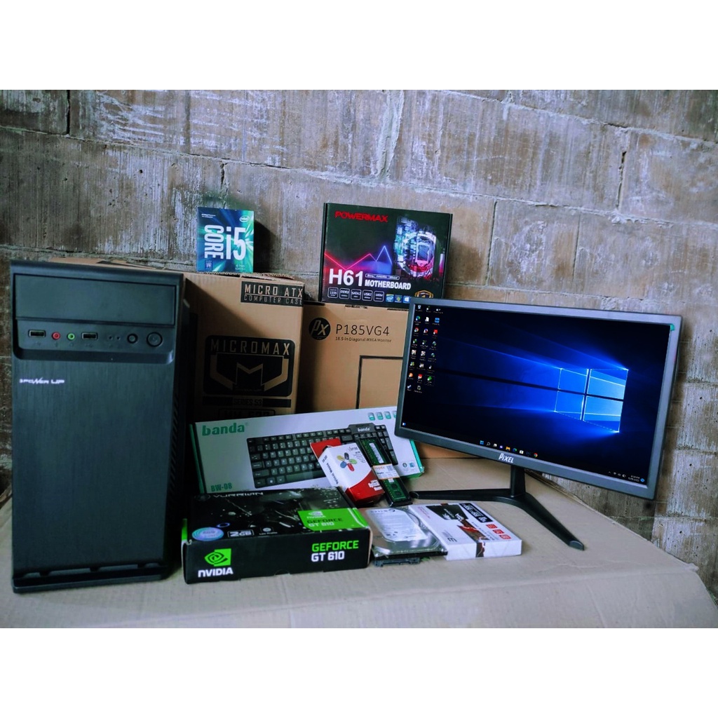 PAKET KOMPUTER GAME/DESAIN FULL BARU CORE I3/I5/I7 RAM 8GB HDD SSD 250GB VGA 2GB