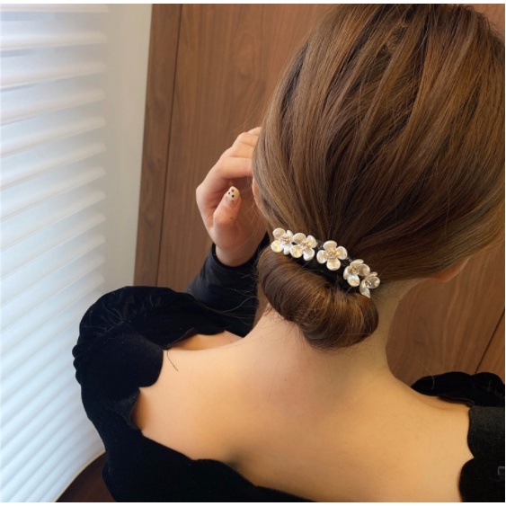 cod☜☞ready Ikat Jepitan Rambut Sanggul Hair Bun Tie Kawat Jepit Korea Fashion Klip Aksesoris Cewek lagilaku