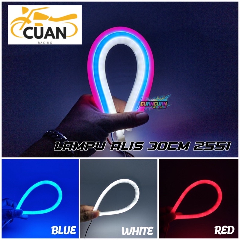 LAMPU ALIS 30CM ELASTIS FLEXIBEL bisa untuk semua mobil dan motor universal