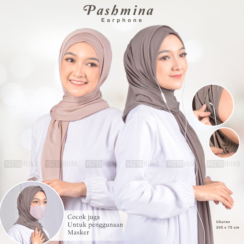 Pashmina Instan With earphone Hole 200x75-2