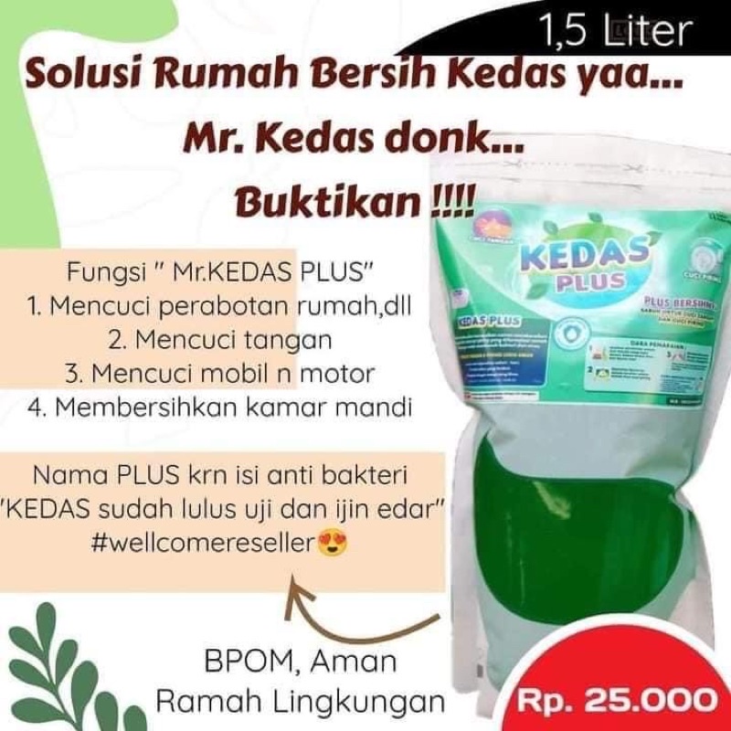 Mr kedas cairan pembersih serbaguna 1,5L