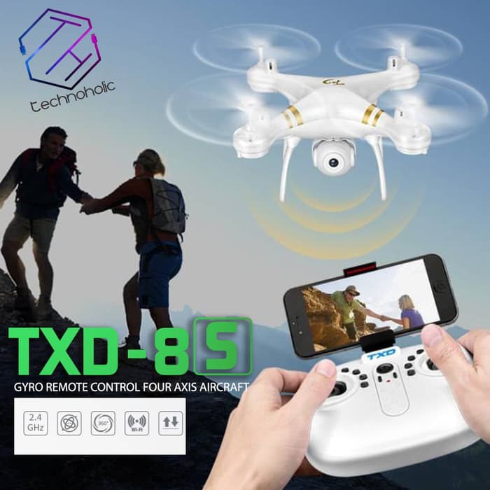 FES-182 Drone TXD 8S Quadcopter with Camera 720P Original RC WiFi 3D Flips