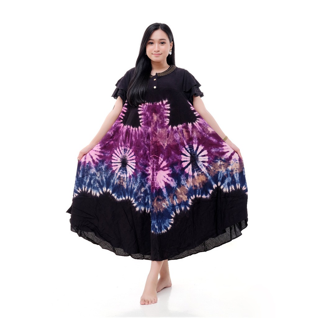 Hommy Dress Daster  Payung Jumbo Jumputan Batik  Mahasya 