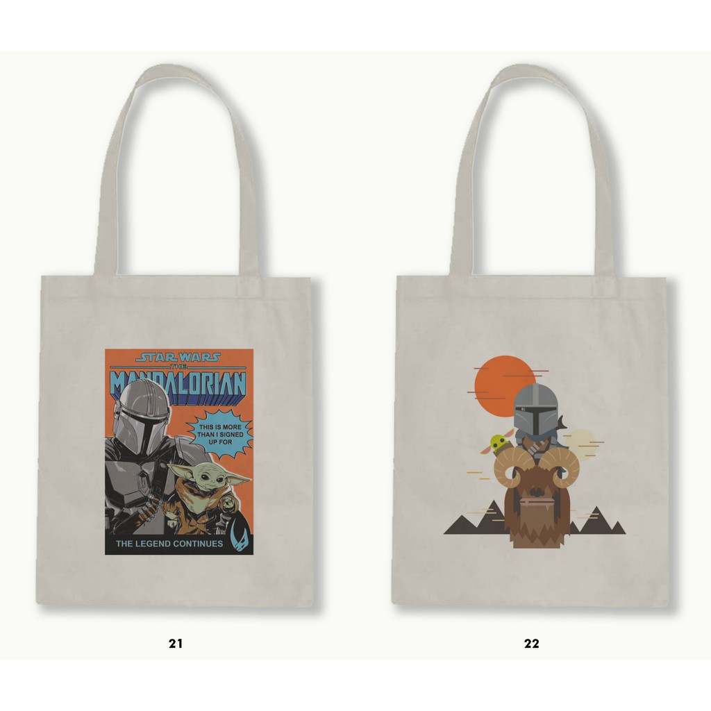 TOTE BAG BLACU 30X40 - THE MANDALORIAN .01