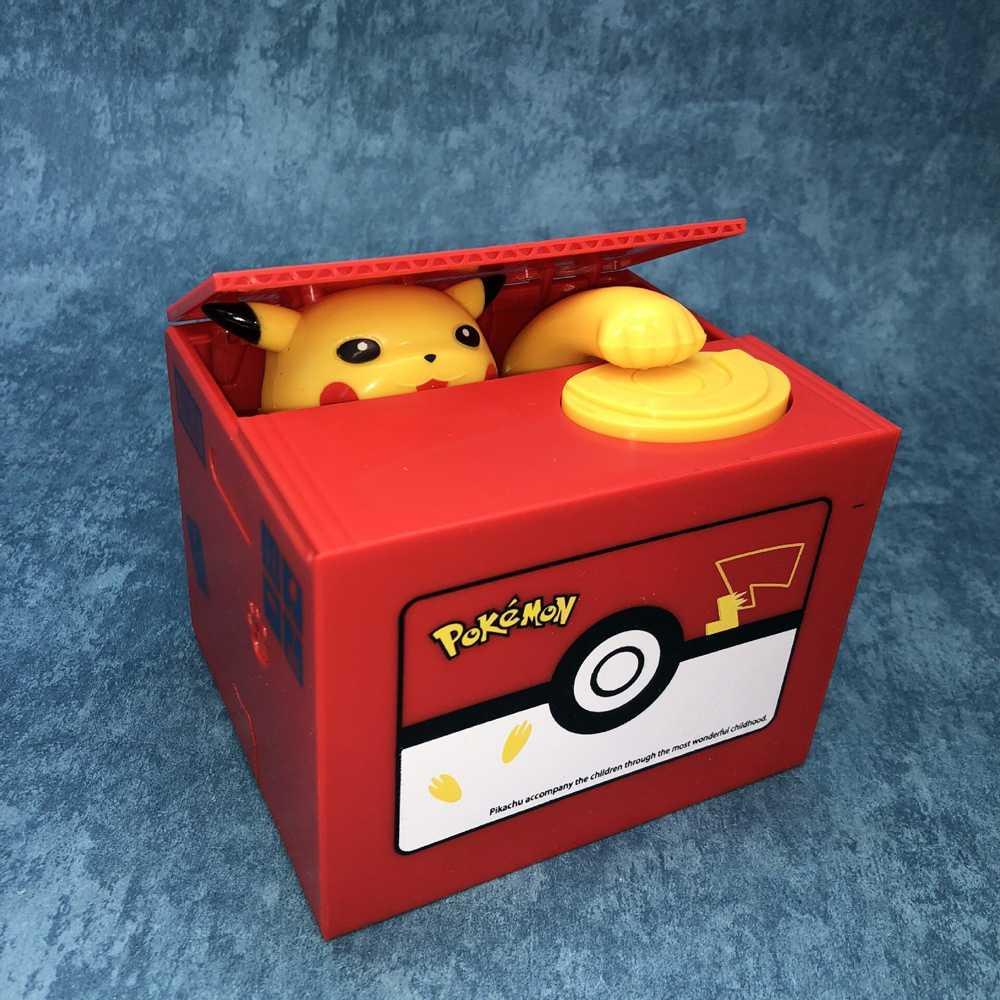 TAKARA Celengan Lucu Steal Money Piggy Bank Model Pikachu - T17