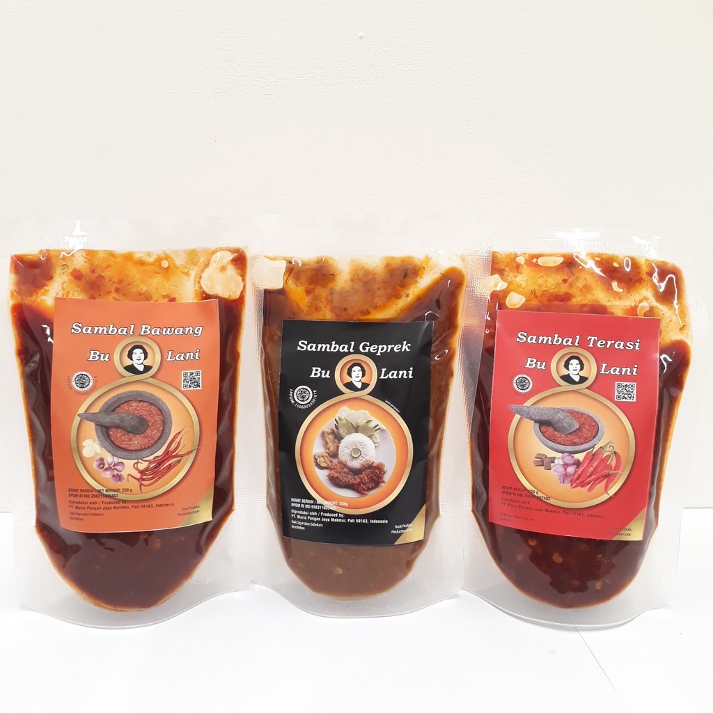 

Bu Lani Sampler Set Sambal Bumbu 3 pouch x 250gr