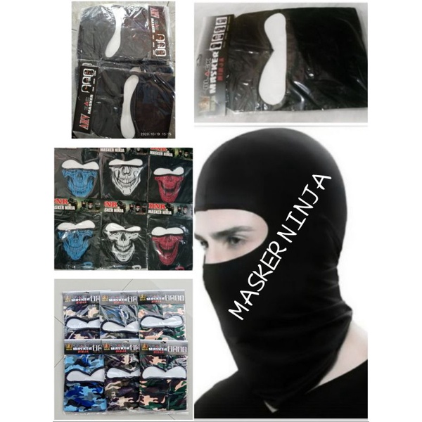 MASKER NINJA BAFF  BAF BUF masker NINJA (penutup kepala masker ronda)
