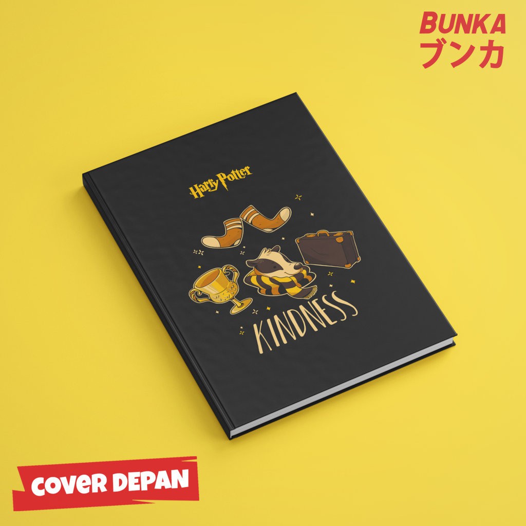 

Notebook Harry Potter Hufflepuff Slogan Hardcover A5 Buku Tulis Catatan Note Agenda Planner Jurnal